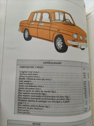 Renault 4,4F,6 TL,8 Guía tasaciones 1978