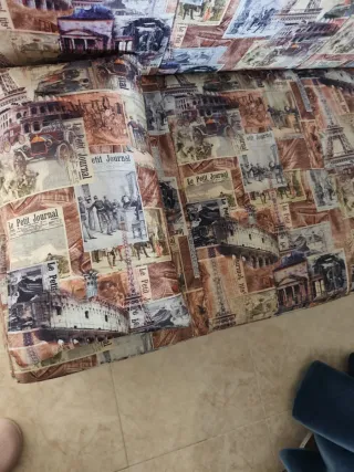 Sofá cama estampado