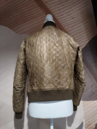 Bomber donna S trapuntata bottoni oro