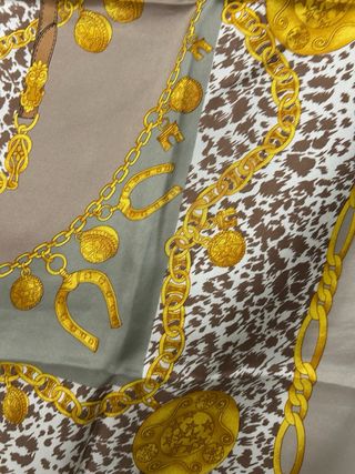 Foulard Celine Paris Beige e Oro