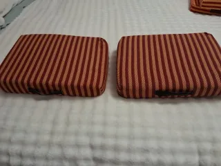 Almohadillas de tela a rayas