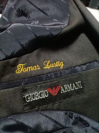 Americana Giorgio Armani Talla 56 Negra