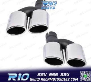 COLAS ESCAPE AUDI A4 16-19 LOOK S4 CROMO