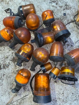 Lote luces LED rotativas ámbar