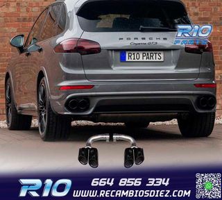 COLAS ESCAPE PORSCHE CAYENNE 17- LOOK GTS NEGRO