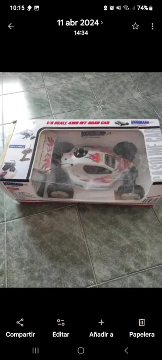 Coche RC Racing con Diseño de Llamas