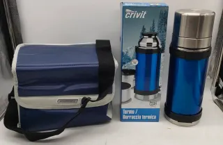 Lotto Borsa Termica + Termos Bevande NUOVI