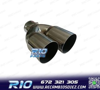 COLA ESCAPE REDONDA DOBLE ACERO INOX