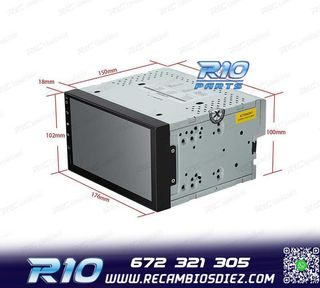 RADIO GPS ANDROID 8.1 7" OCTA-CORE 2DIN MULTIMEDIA PANTALLA