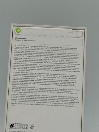 iPhone 15 Pro 1TB Nuevo Sellado Garantía