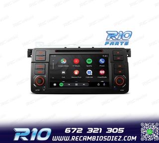 RADIO GPS ANDROID 13 BMW SERIE 3 E46 PANTALLA TÁCTIL 7"