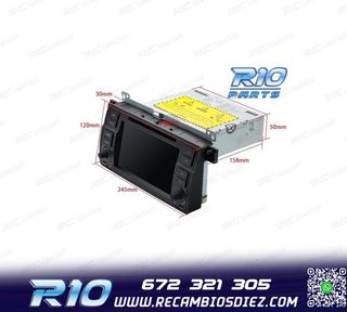 RADIO GPS ANDROID 13 BMW SERIE 3 E46 PANTALLA TÁCTIL 7"