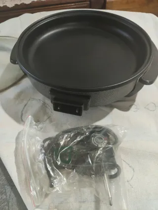 Olla para pizza con tapa de cristal