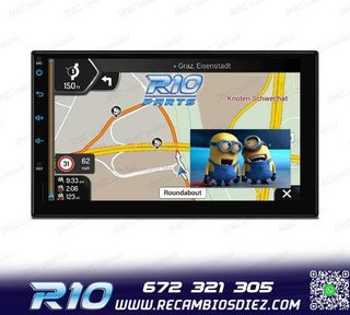 RADIO GPS ANDROID 12 HD TACTIL BLUETOOTH USB SD