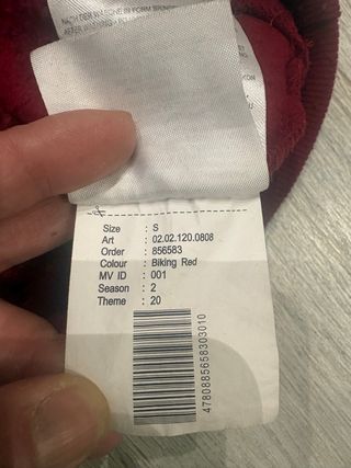 Sudadera granate con capucha y dibujo