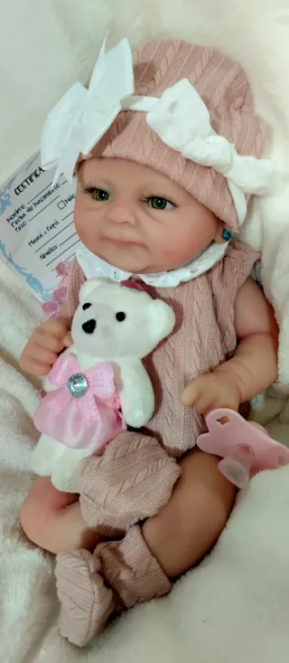 Bebé Reborn Silicona Completa 38cm