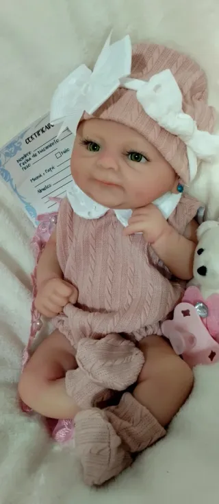Bebé Reborn Silicona Completa 38cm