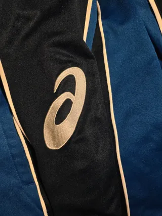 Felpa Asics vintage blu e nera