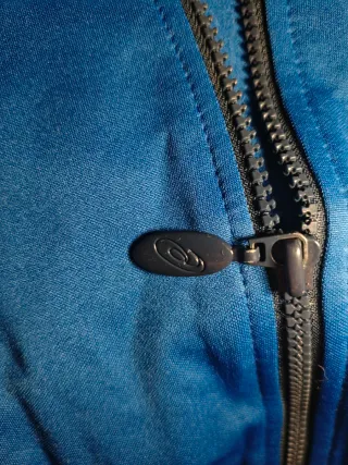 Felpa Asics vintage blu e nera