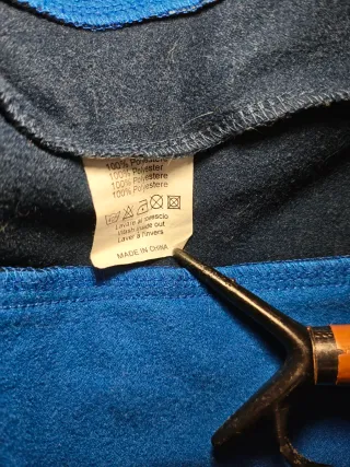 Felpa Asics vintage blu e nera