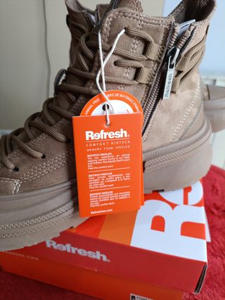 Zapatillas Refresh plataforma beige/marrón T38