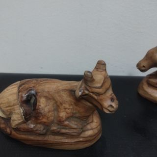 Nacimiento artesanal de olivo