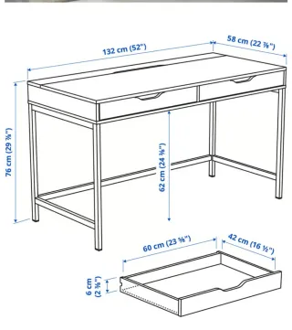 Mesa escritorio blanca