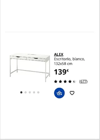 Mesa escritorio blanca