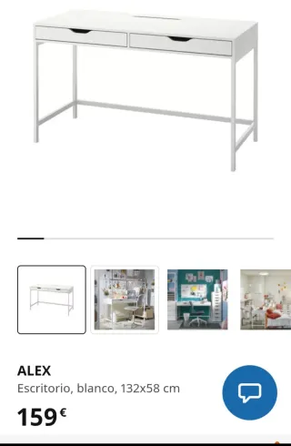 Mesa escritorio blanca