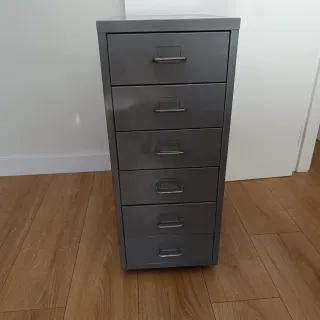 Mueble Archivador Metálico 6 Cajones Gris