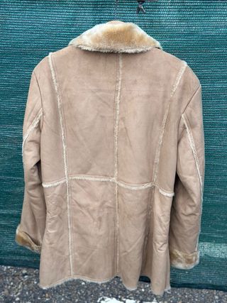 Chaqueta pelo sintético beige