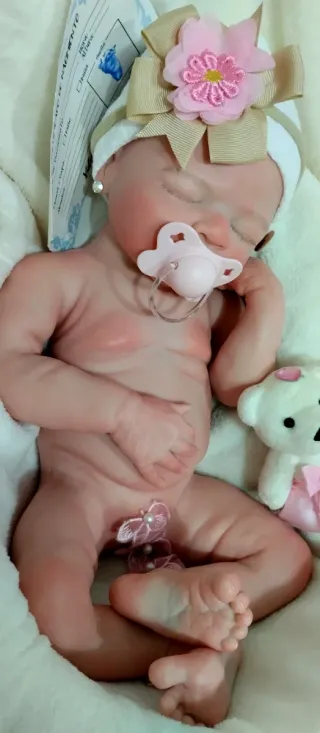 Bebé Reborn Silicona Completa 44cm