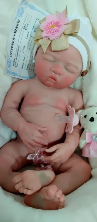 Bebé Reborn Silicona Completa 44cm