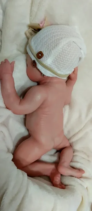 Bebé Reborn Silicona Completa 44cm