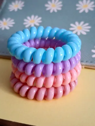 Pack 4 coleteros espiral color pastel
