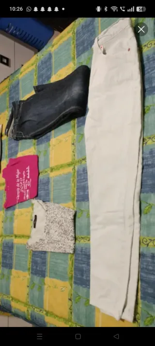 Chaleco de punto peludo estampado talla XS