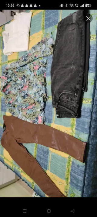 Chaleco de punto peludo estampado talla XS