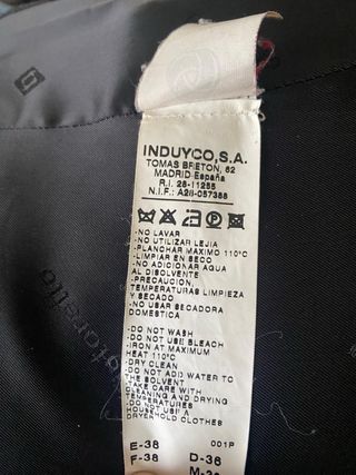 Abrigo Lana Negro Tintoretto