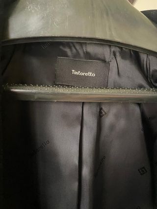 Abrigo Lana Negro Tintoretto