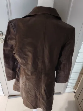 Goubbotto Giacca Vera Pelle Marrone Tg M