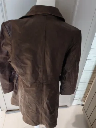 Goubbotto Giacca Vera Pelle Marrone Tg M