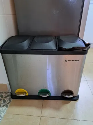 Cubo Basura Triple Songmics Reciclaje
