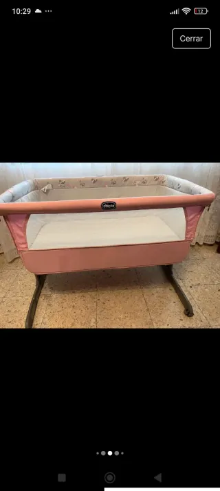 Cuna Colecho Chicco Next2Me Rosa