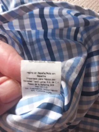 Camisa cuadros Purificación García Talla L