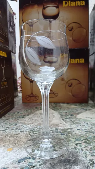 Juego Copas Diana Bohemia Cristal