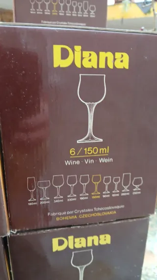Juego Copas Diana Bohemia Cristal
