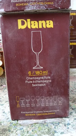 Juego Copas Diana Bohemia Cristal