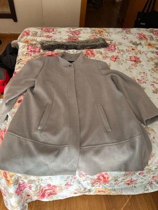 Abrigo Couchel Invierno Mujer Gris