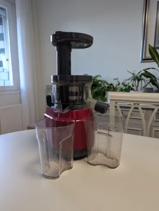 Licuadora Moulinex Juiceo Roja como nueva