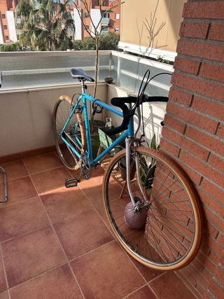 Bicicleta Vintage Azul Restaurada años 70